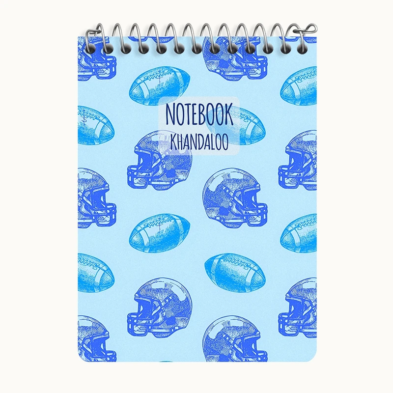 دفتر یادداشت 50 برگ خندالو طرح پترن ورزشی کد N7640