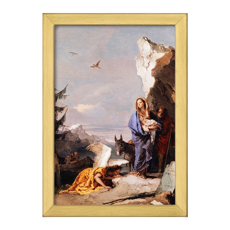 تابلو خندالو طرح نقاشی پرواز به مصر اثر جیووانی باتیستا تیپولو کد F12316