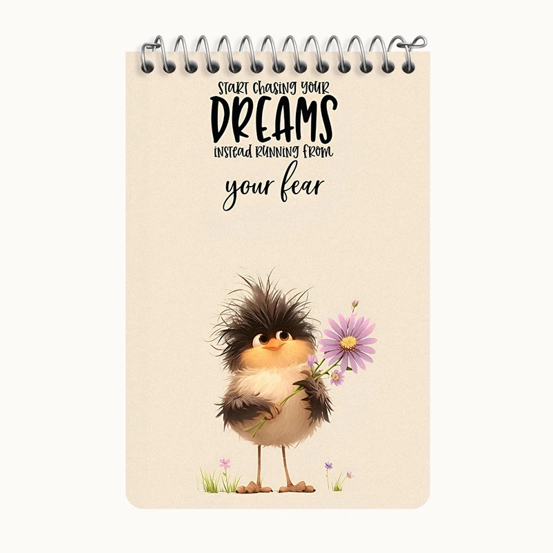 دفتر یادداشت 50 برگ خندالو طرح انگیزشی  کد F5843