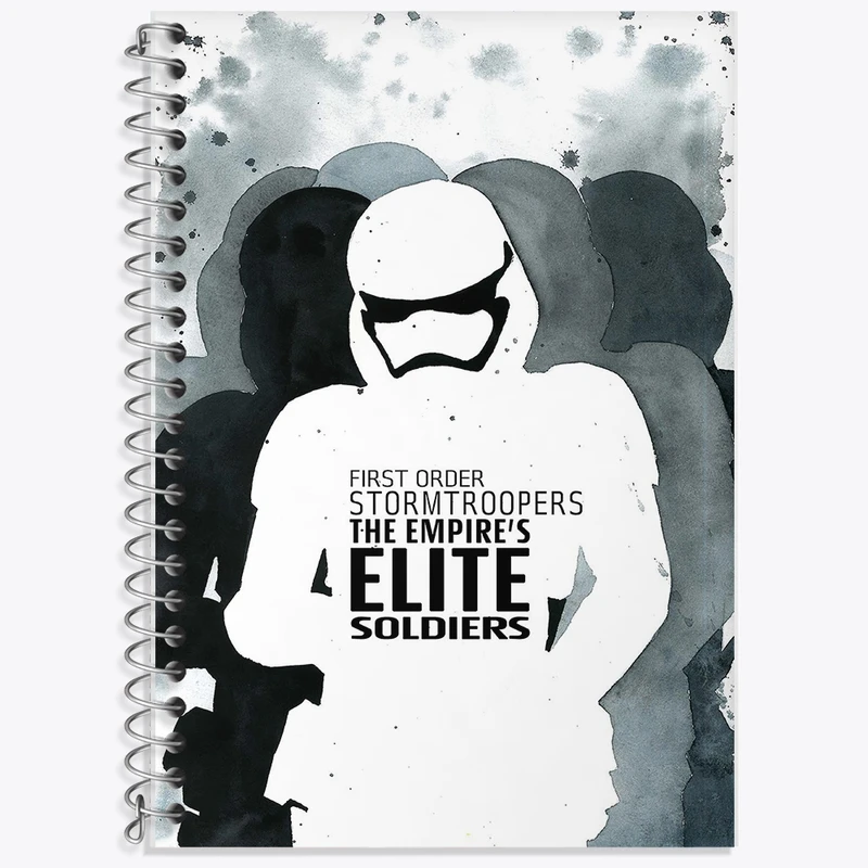 دفتر زبان 50 برگ خندالو مدل سه خط طرح جنگ ستارگان (Star Wars) کد F11373