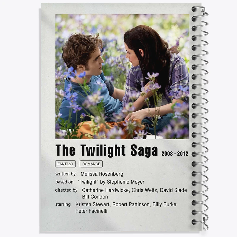 دفتر مشق 100 برگ خندالو طرح گرگ‌ و میش (Twilight) کد F11316