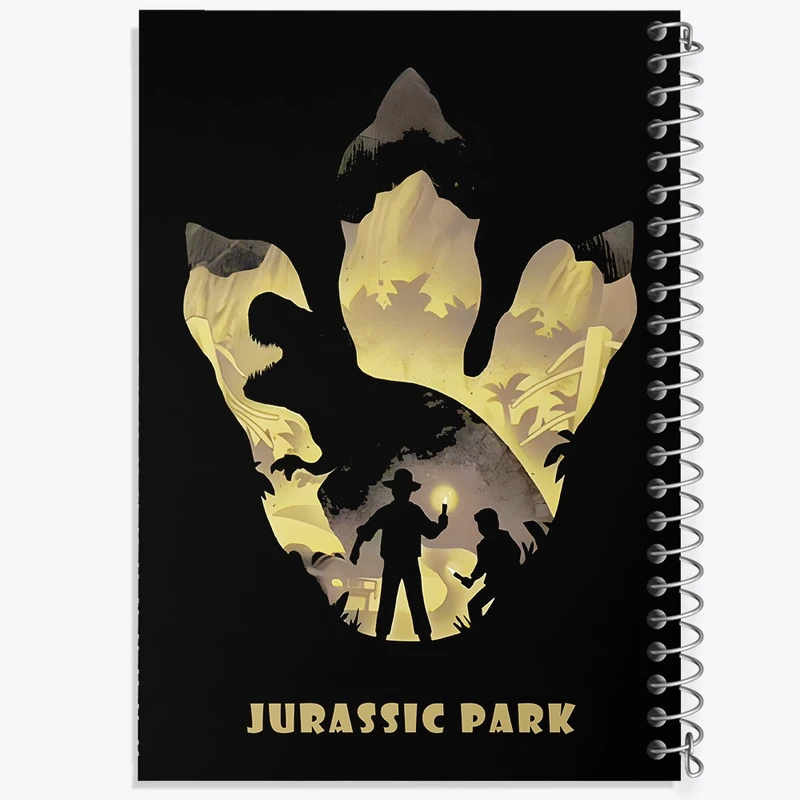 دفتر شطرنجی 50 برگ خندالو طرح ژوراسیک (Jurassic Park) کد F13786