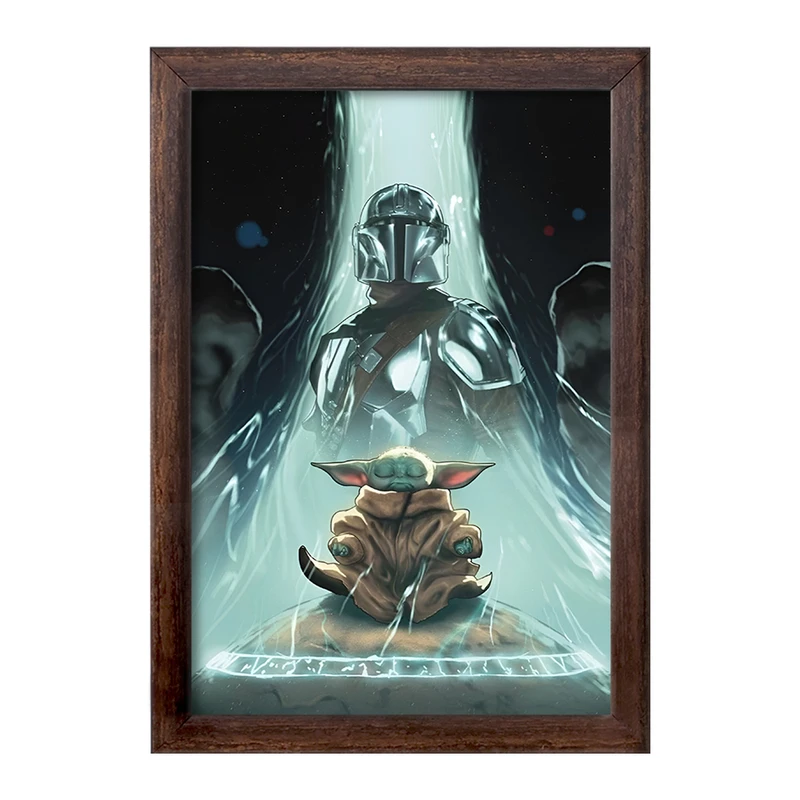 تابلو خندالو طرح مندلورین (The Mandalorian) کد F13751