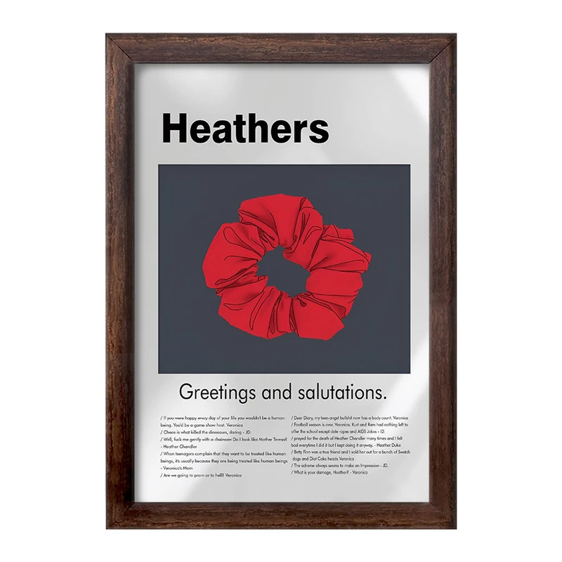 تابلو خندالو طرح Heathers کد F13810