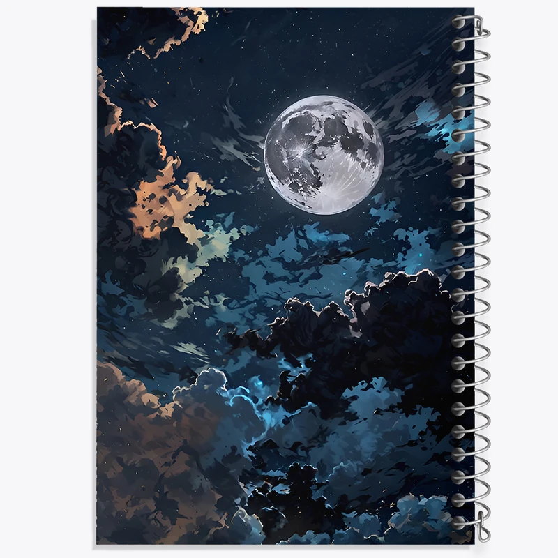 دفتر مشق 100 برگ خندالو طرح ماه (Moon) کد F11610