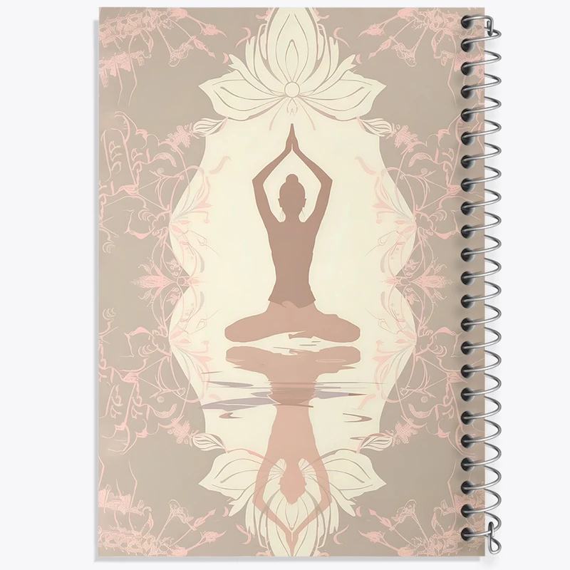 دفتر مشق 50 برگ خندالو طرح مدیتیشن و یوگا کد F4762