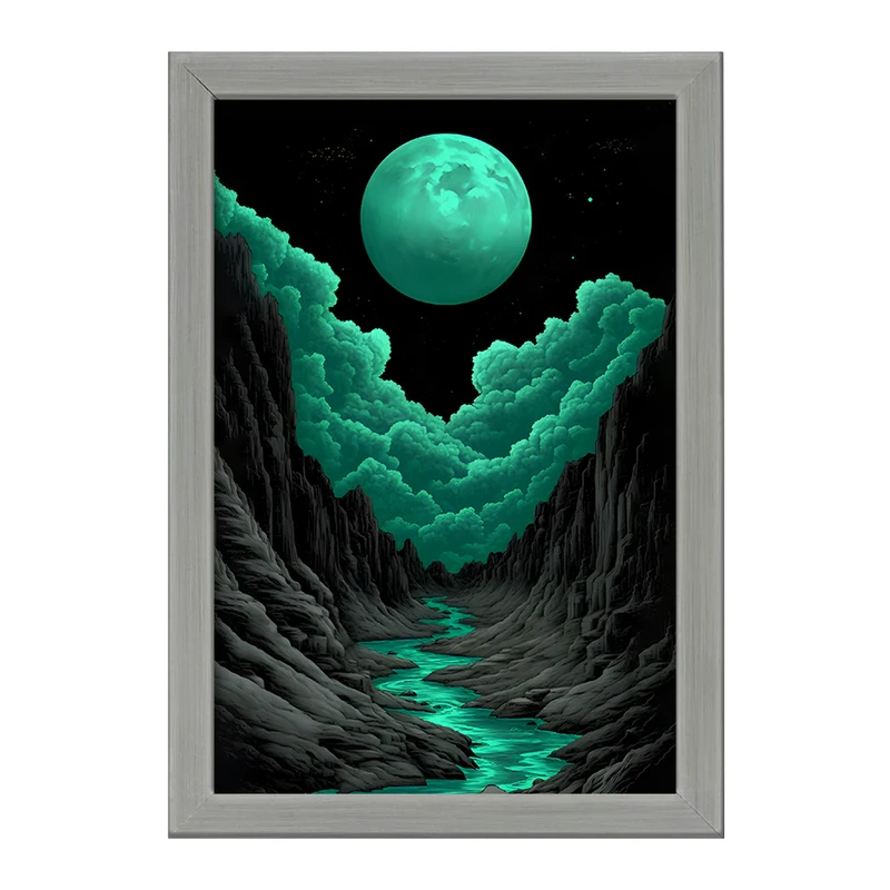 تابلو خندالو طرح ماه (Moon) کد F11613