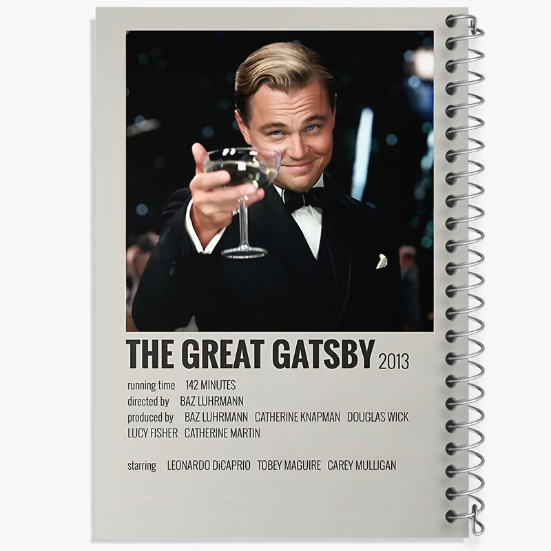 دفتر نقاشی 50 برگ خندالو طرح گتسبی بزرگ (The Great Gatsby) کد F13297