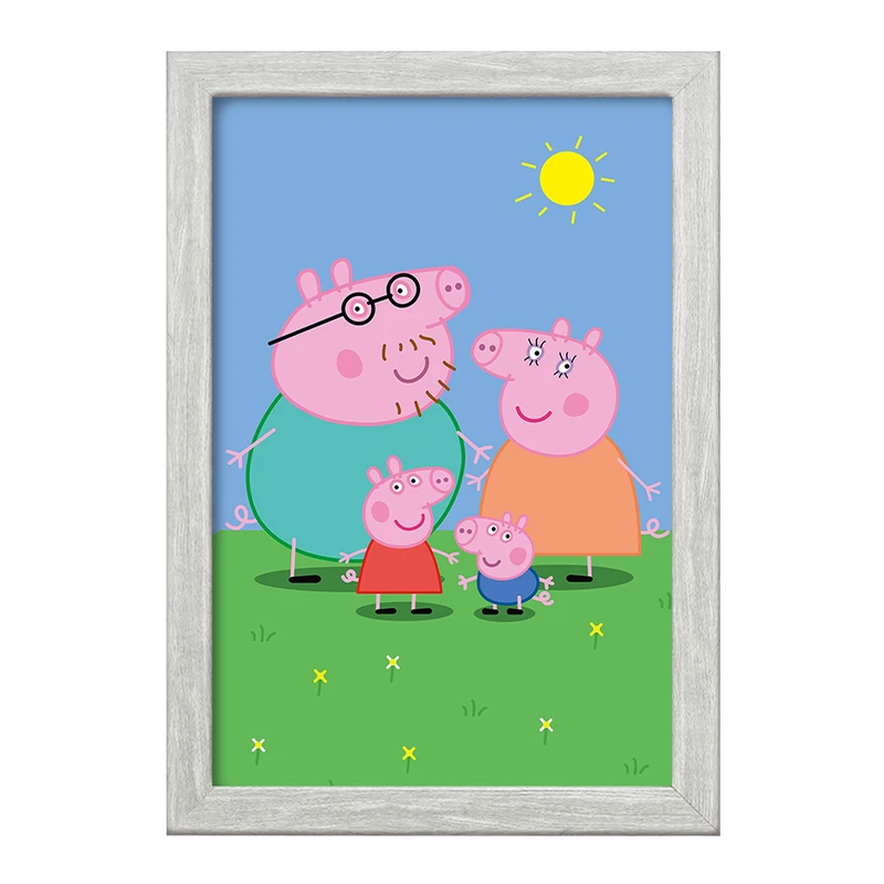 تابلو خندالو طرح خانواده پپا پیگ انیمیشن پپا پیگ Peppa pig  کد 22070