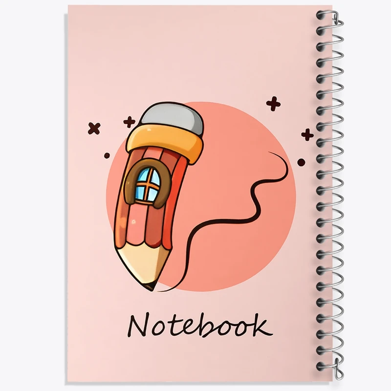 دفتر شطرنجی 50 برگ خندالو طرح مداد کد N6657