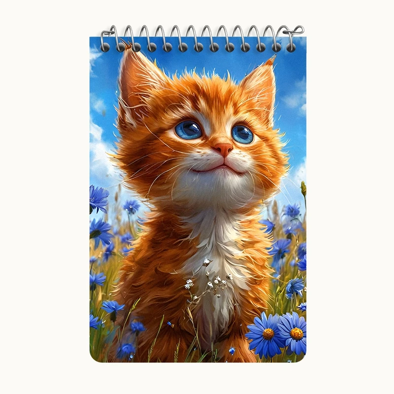 دفتر یادداشت 50 برگ خندالو طرح گربه بامزه کد F8176