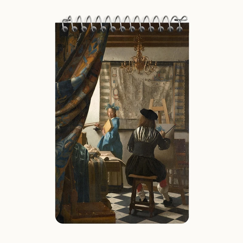 دفتر یادداشت 50 برگ خندالو طرح نقاشی هنر نقاشی اثر یوهانس فرمیر کد F12433