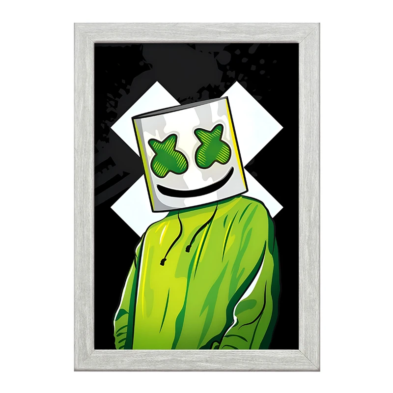 تابلو خندالو طرح کریستوفر کامستاک (Marshmello) کد F12005