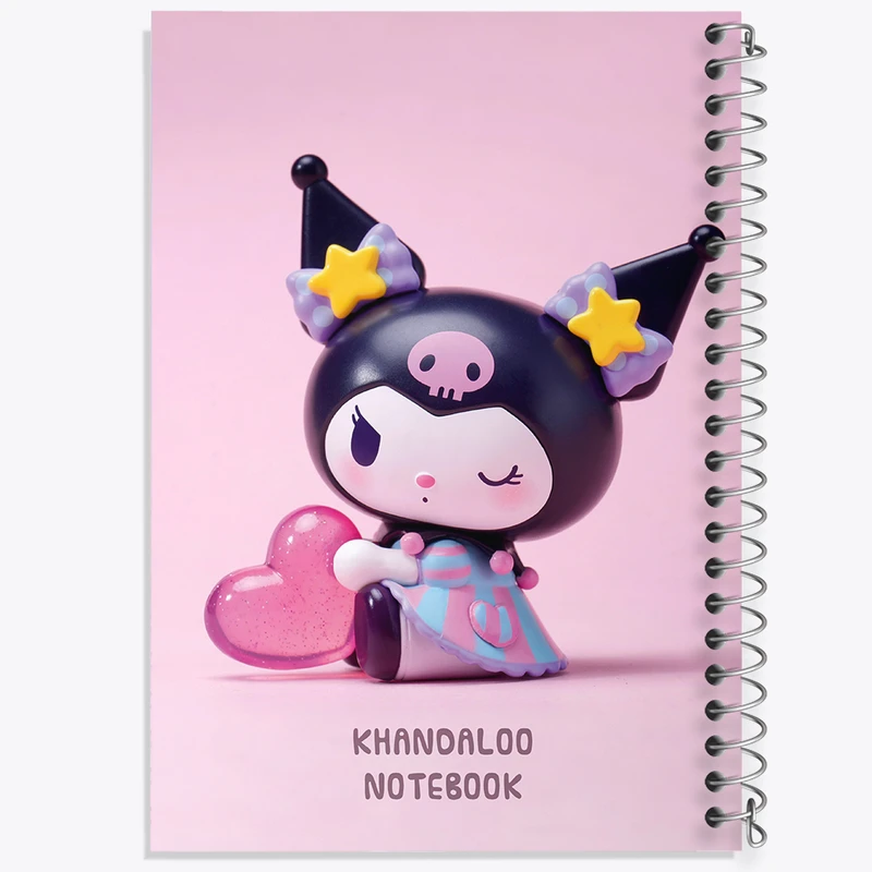 دفتر نقاشی 50 برگ خندالو طرح کرومی (Kuromi) کد N9036