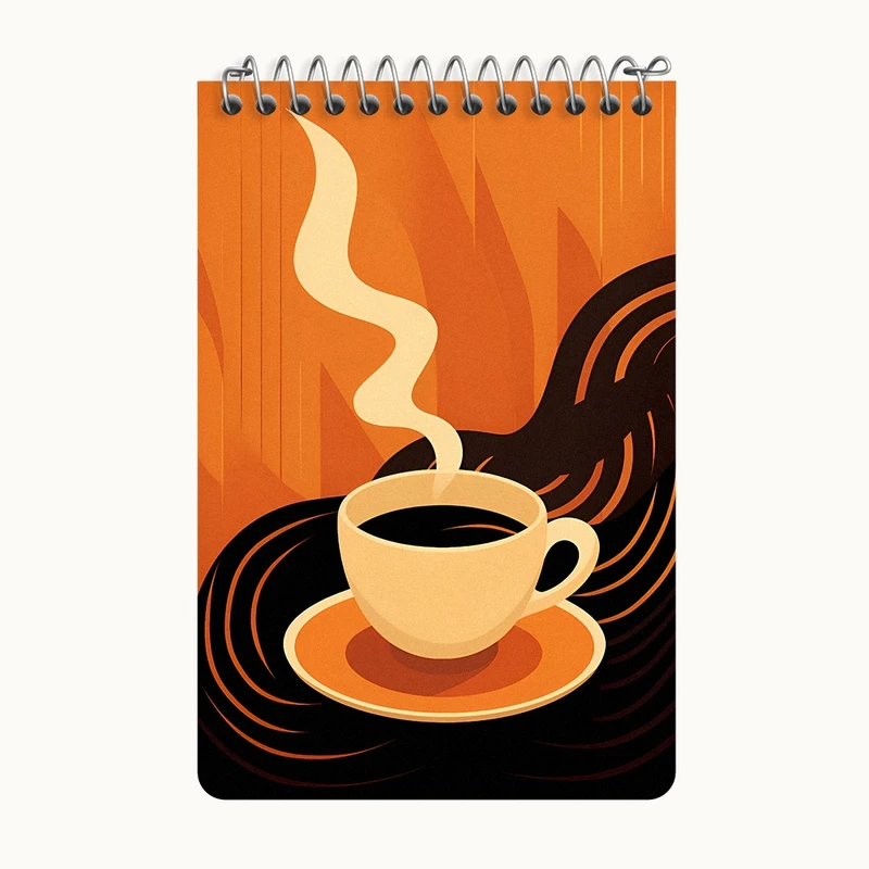 دفتر یادداشت 50 برگ خندالو طرح فنجان قهوه کد F4251