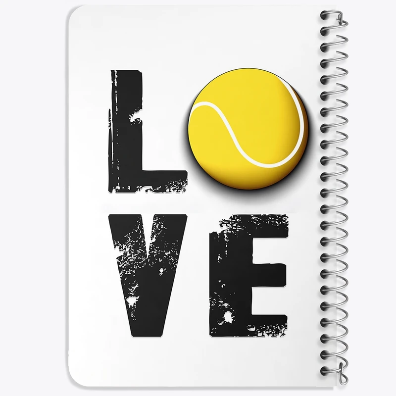 دفتر یادداشت 50 برگ خندالو طرح تنیس Tennis کد 26611