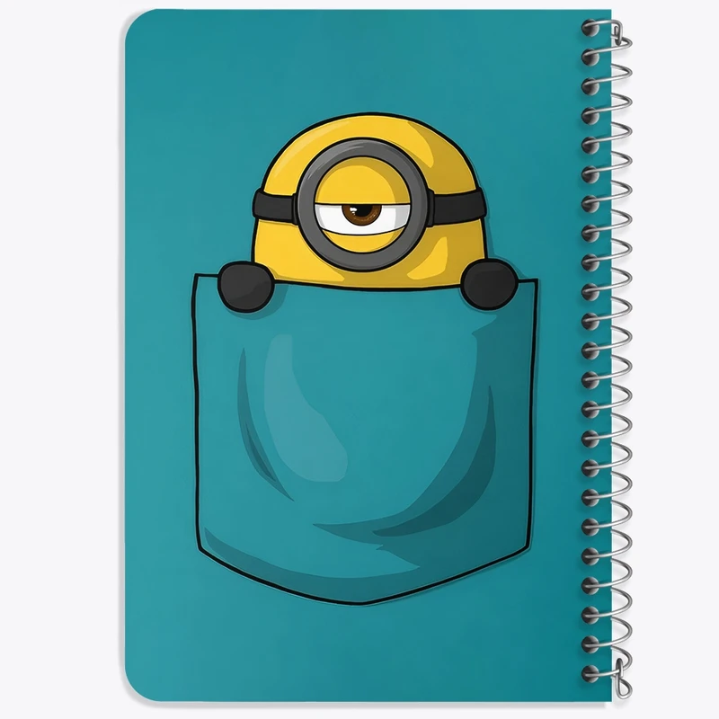دفتر یادداشت 50 برگ خندالو طرح مینیون ها (Minions) کد F8605