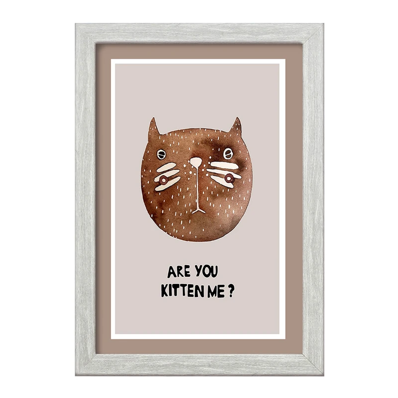 تابلو خندالو طرح گربه کد F11490