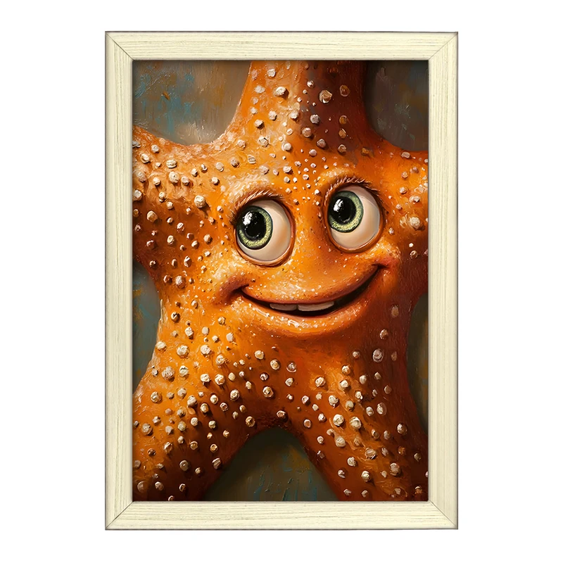تابلو خندالو طرح ستاره دریایی کد F6503