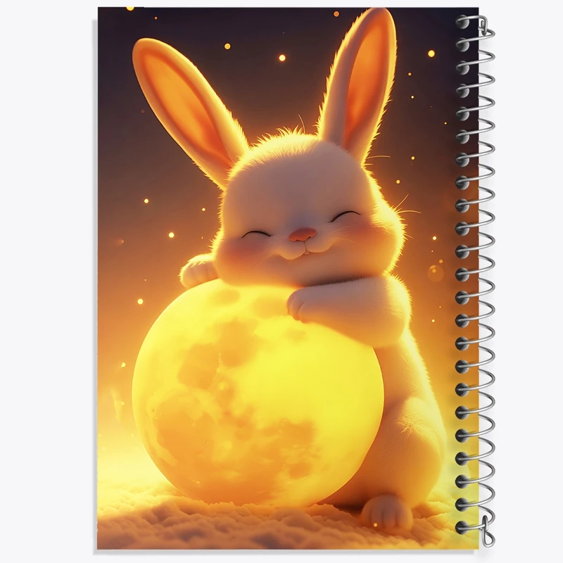 دفتر طراحی 50 برگ خندالو طرح خرگوش کد F10031