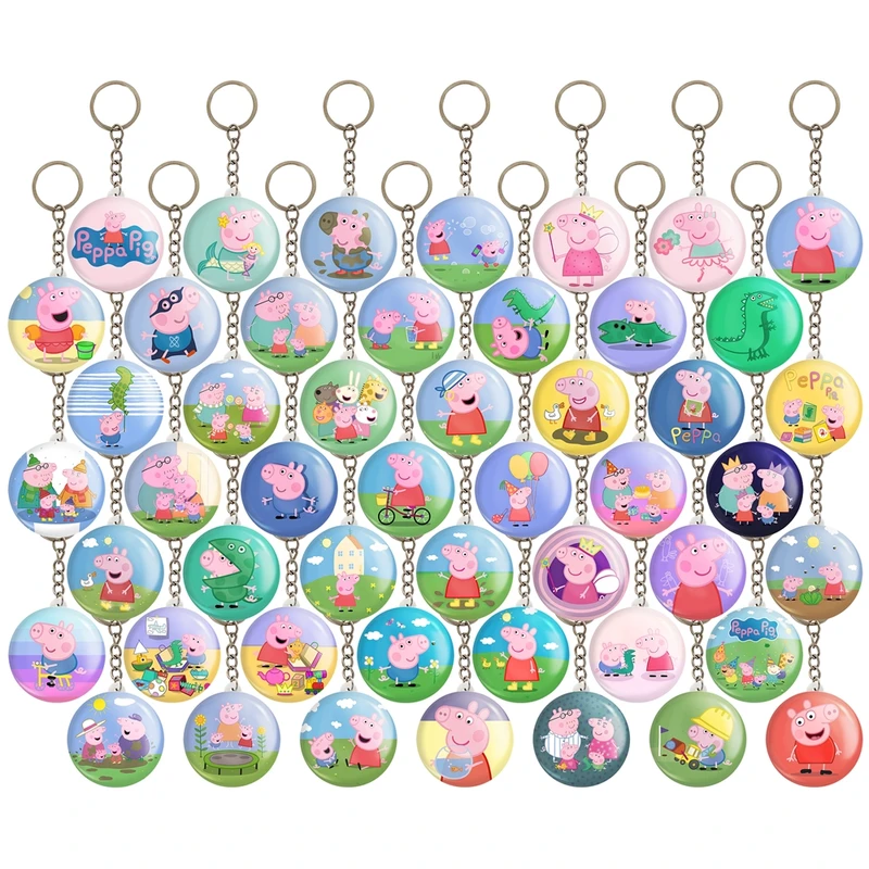 جاکلیدی خندالو مدل پپا پیگ (Peppa Pig) کد 198 مجموعه 49 عددی