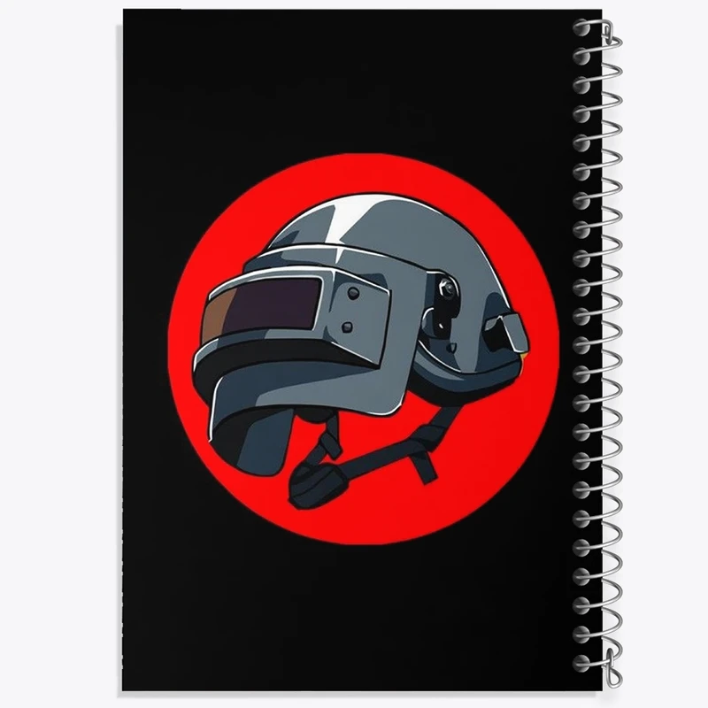 دفتر طراحی 50 برگ خندالو طرح بازی پابجی PUBG  کد 3790