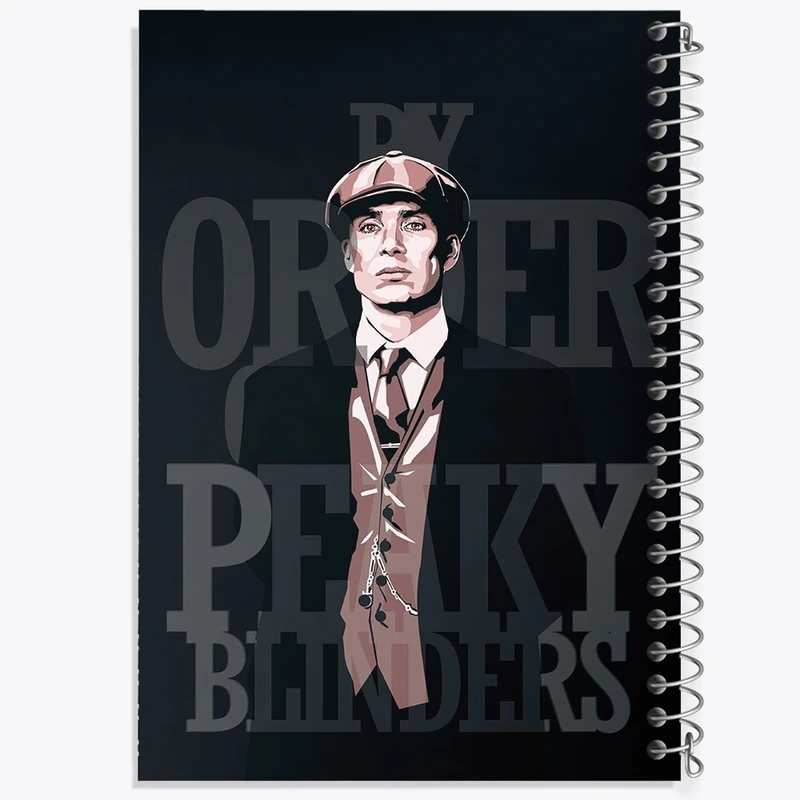 دفتر طراحی 50 برگ خندالو طرح پیکی بلایندرز (Peaky Blinders) کد F1620