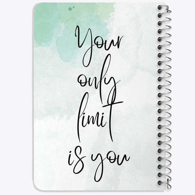 دفتر یادداشت 50 برگ خندالو طرح Your Only Limit Is You کد F677
