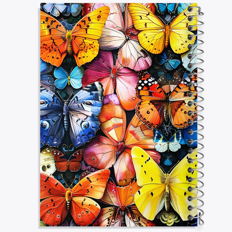 دفتر مشق 100 برگ خندالو طرح پروانه (Butterfly) کد N8054