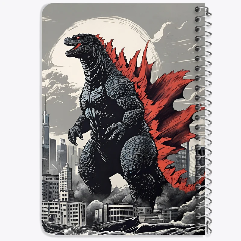 دفتر یادداشت 50 برگ خندالو طرح فیلم گودزیلا (Movie Godzilla) کد N8025