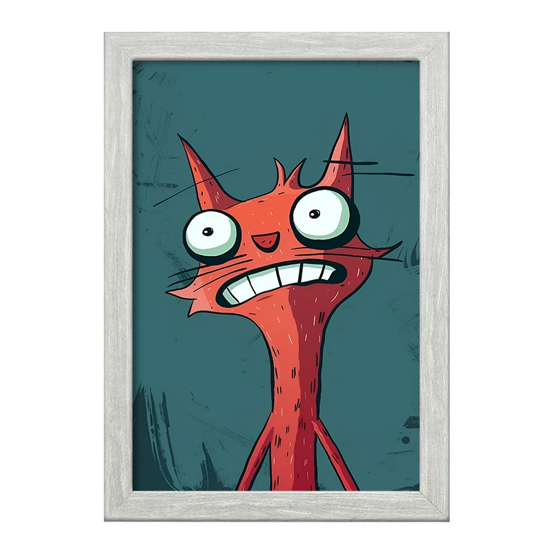 تابلو خندالو طرح گربه کد F10140