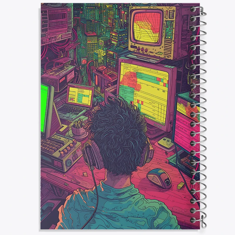 دفتر مشق 100 برگ خندالو طرح هکر کد F4543