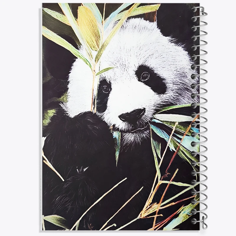 دفتر طراحی 50 برگ خندالو طرح پاندا کیوت کد N3884