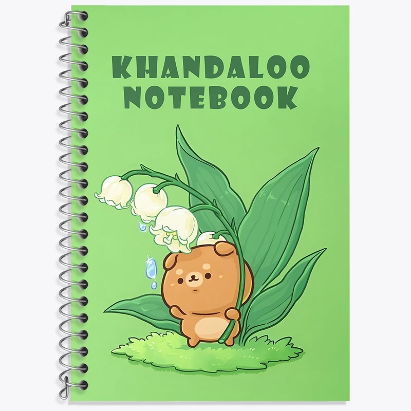 دفتر زبان 50 برگ خندالو مدل سه خط طرح خرس کیوت کد N8454