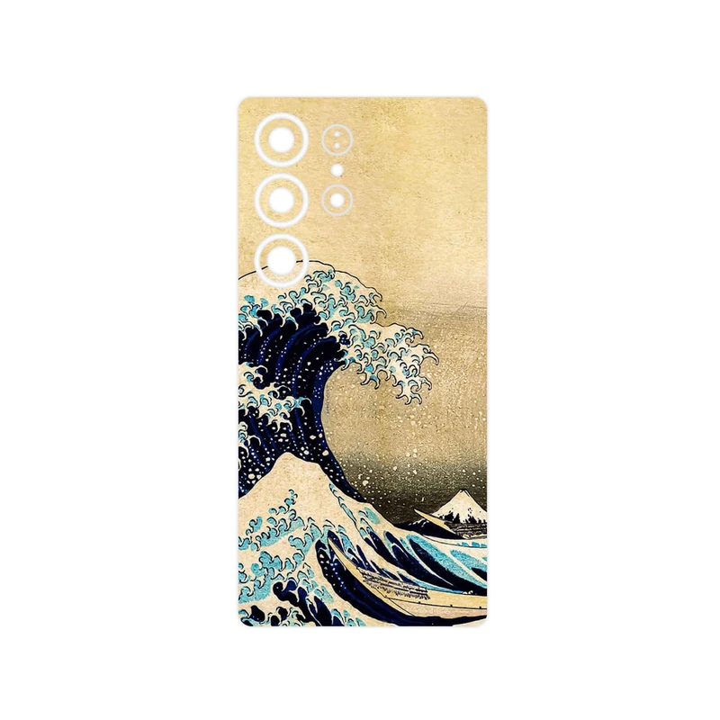 برچسب پوششی ماهوت مدل The Great Wave off Kanagawa of Hokusai مناسب برای گوشی موبایل سامسونگ Galaxy S25 Ultra