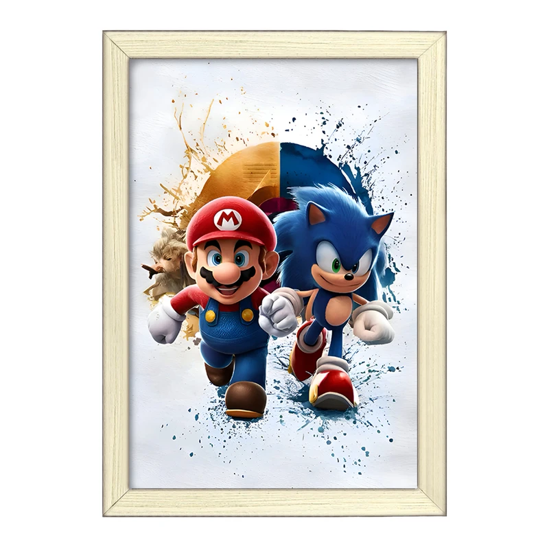 تابلو خندالو طرح سوپر ماریو (Super Mario) کد F8559