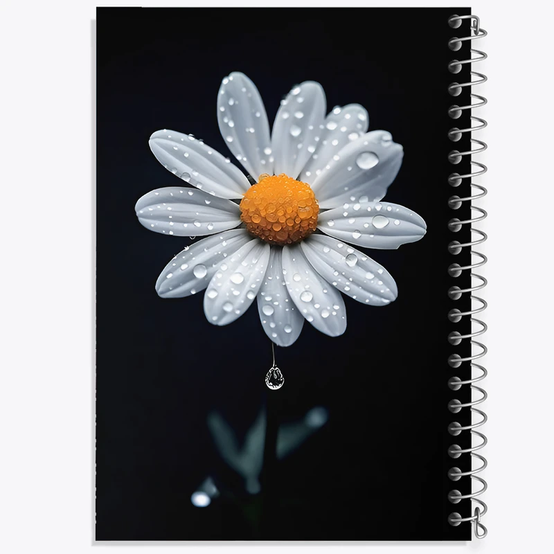 دفتر مشق 50 برگ خندالو طرح گل بابونه کد F11407