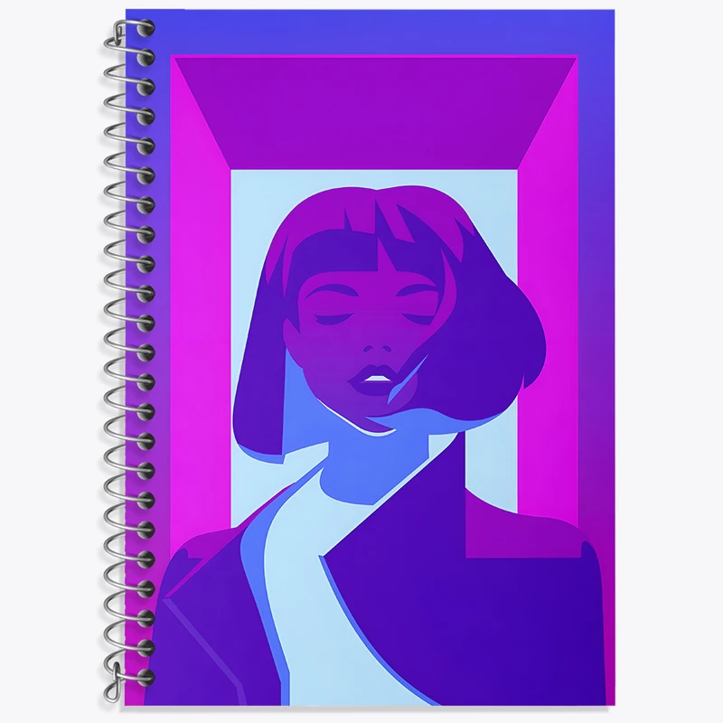 دفتر زبان دوخط 50 برگ خندالو طرح دخترانه کد F4799