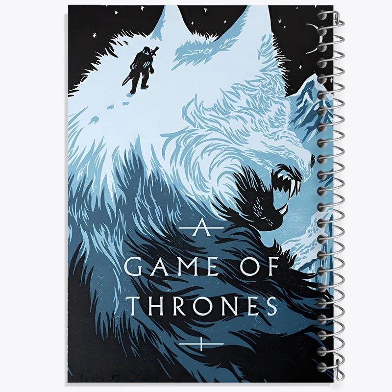 دفتر ژورنال نویسی 50 برگ خندالو مدل نقطه ای طرح بازی تاج و تخت (Game Of Thrones) کد F10153