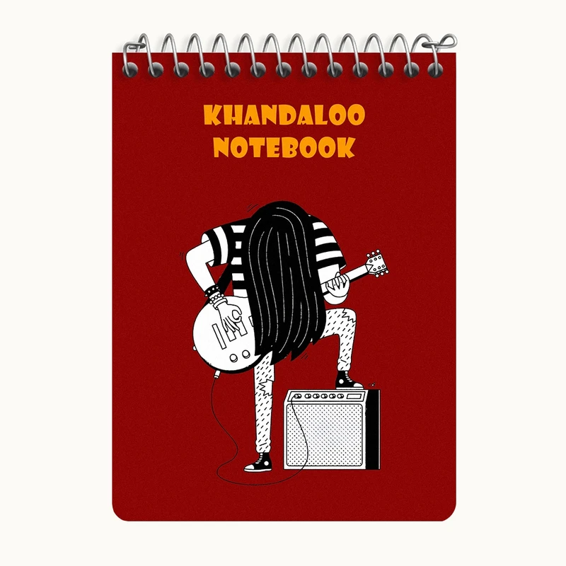 دفتر یادداشت 50 برگ خندالو طرح موزیک کد N5825