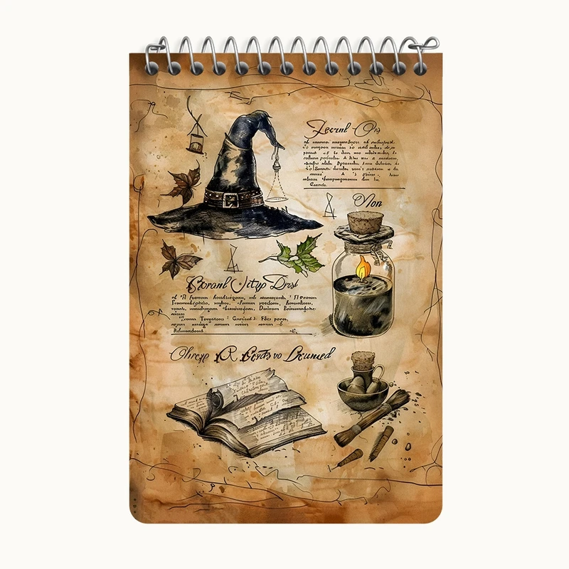 دفتر یادداشت 50 برگ خندالو طرح هری پاتر (Harry Potter) کد F10556