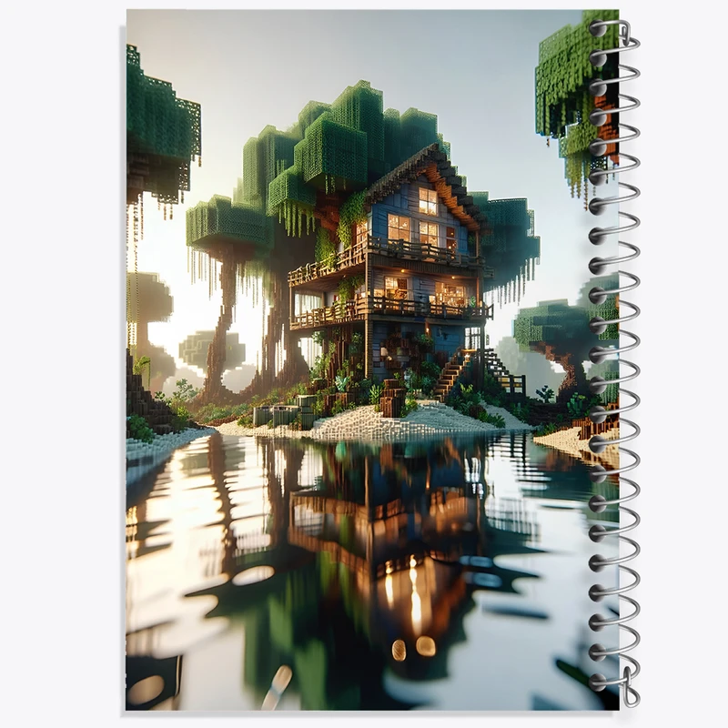 دفتر مشق 100 برگ خندالو طرح ماینکرافت (Minecraft) کد F3520