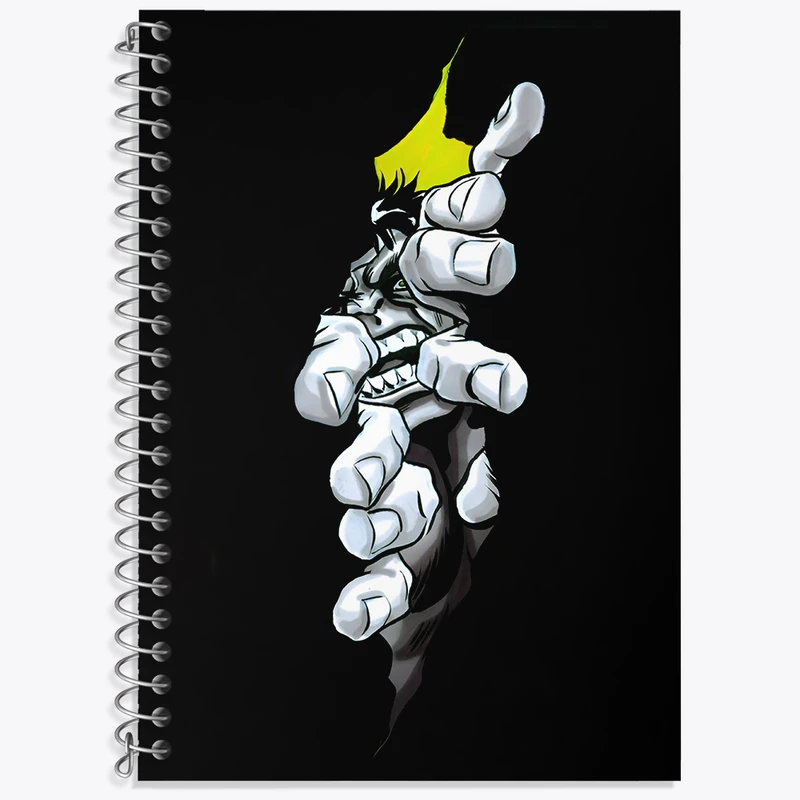 دفتر زبان دوخط 50 برگ خندالو طرح هالک کد F3958