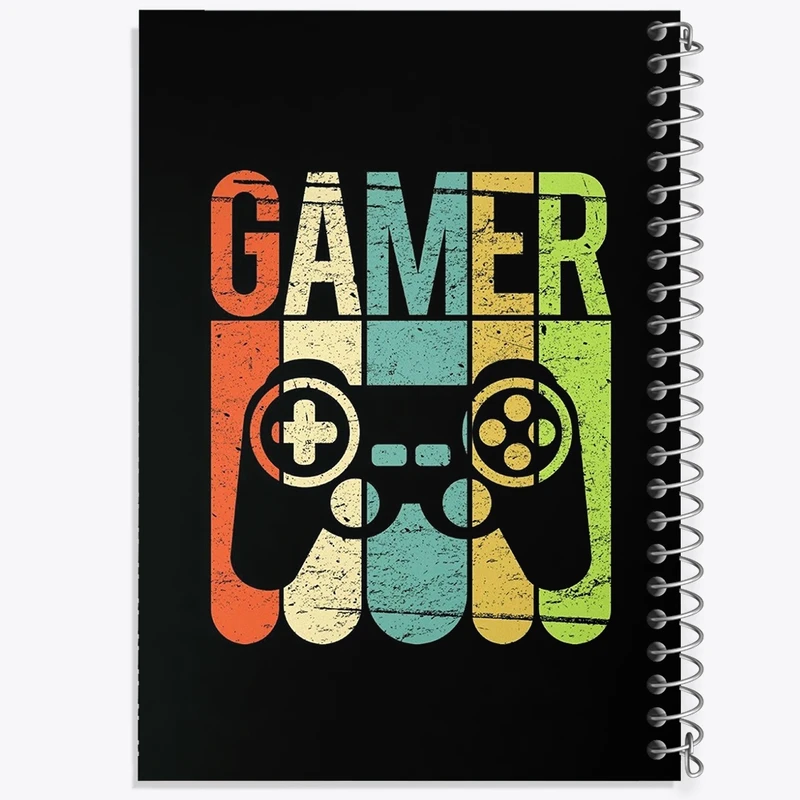 دفتر طراحی 50 برگ خندالو طرح گیمر Gamer  کد 3886