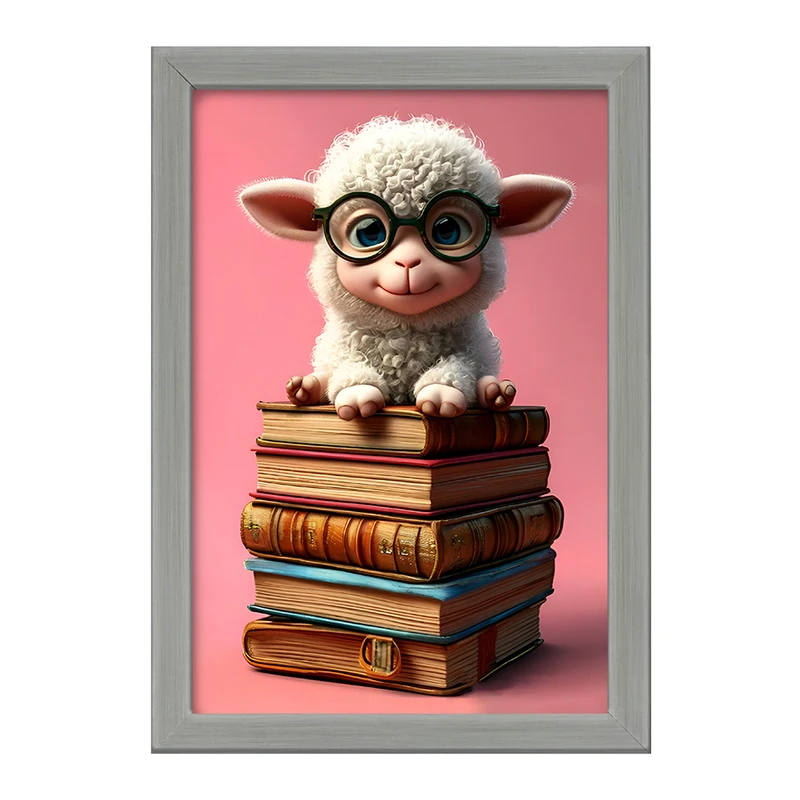 تابلو خندالو طرح گوسفند کیوت کد F8460