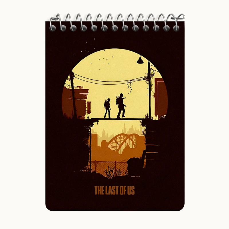 دفتر یادداشت 50 برگ خندالو طرح (The Last Of Us) آخرین بازمانده از ما کد N9324