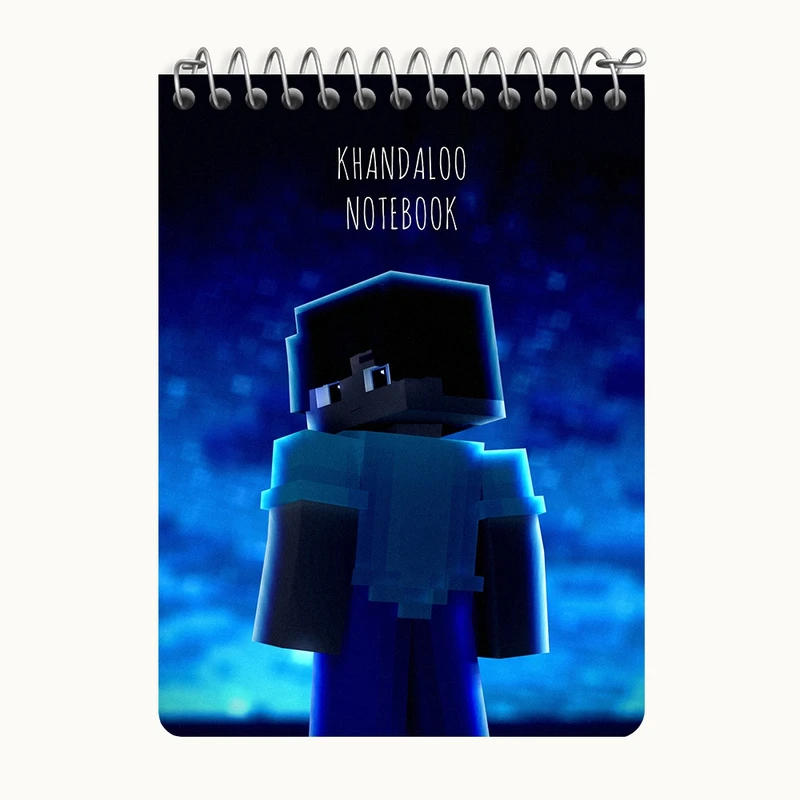 دفتر یادداشت 50 برگ خندالو طرح بازی ماینکرافت (Minecraft) کد N8750