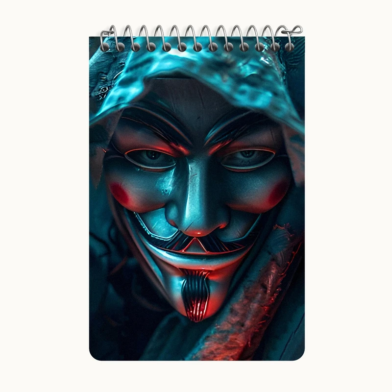 دفتر یادداشت 50 برگ خندالو طرح هکر کد F8150