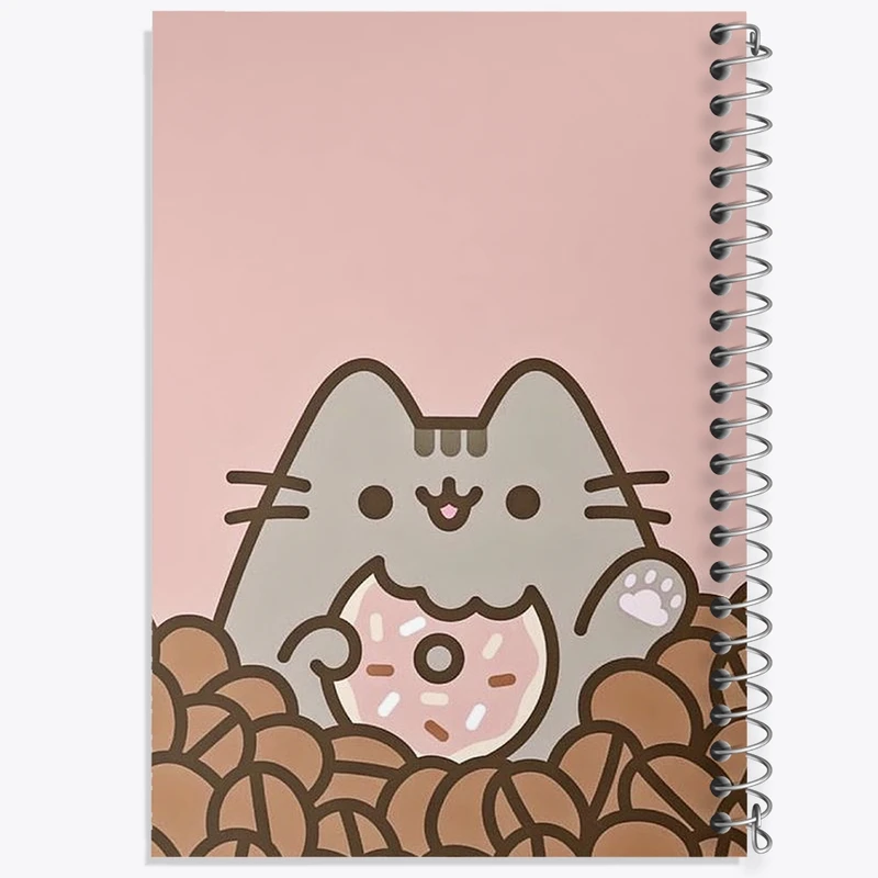 دفتر طراحی 50 برگ خندالو طرح پوشین گربه بامزه کد N2046