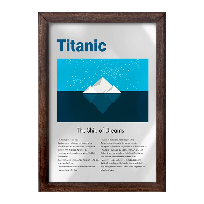 تابلو خندالو طرح تایتانیک (Titanic) کد F13855